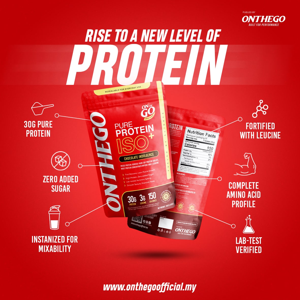 ONTHEGO | PURE PROTEIN ISOLATE+
