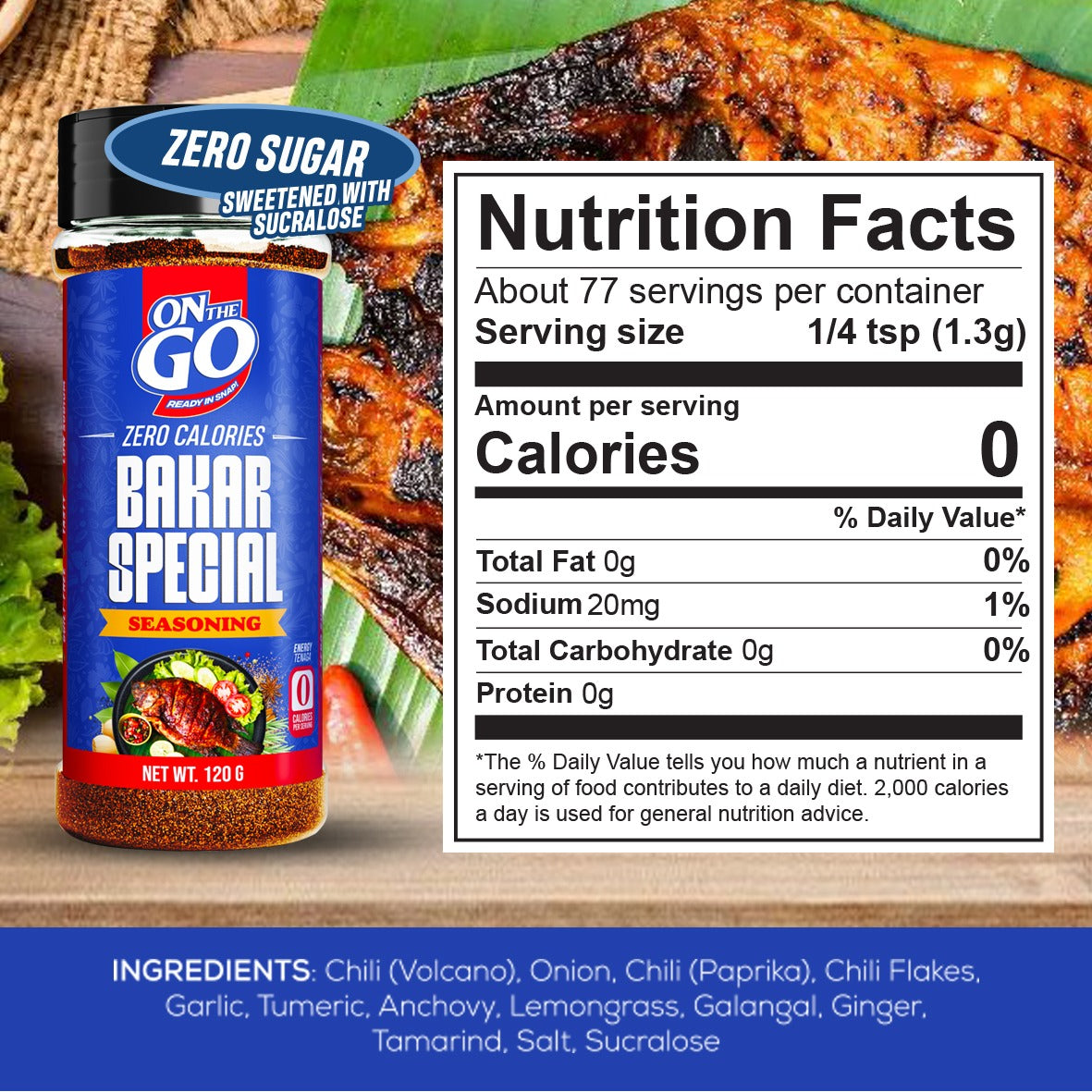 Nutrition Facts Bakar Special Seasoning