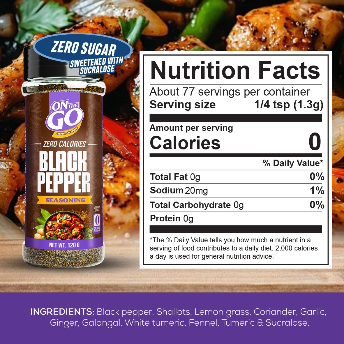 Nutrition Facts Black Pepper Seasoning
