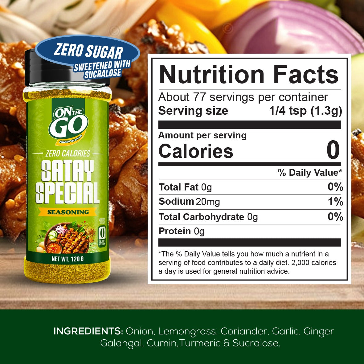 Nutrition Facts Satay Special Seasoning