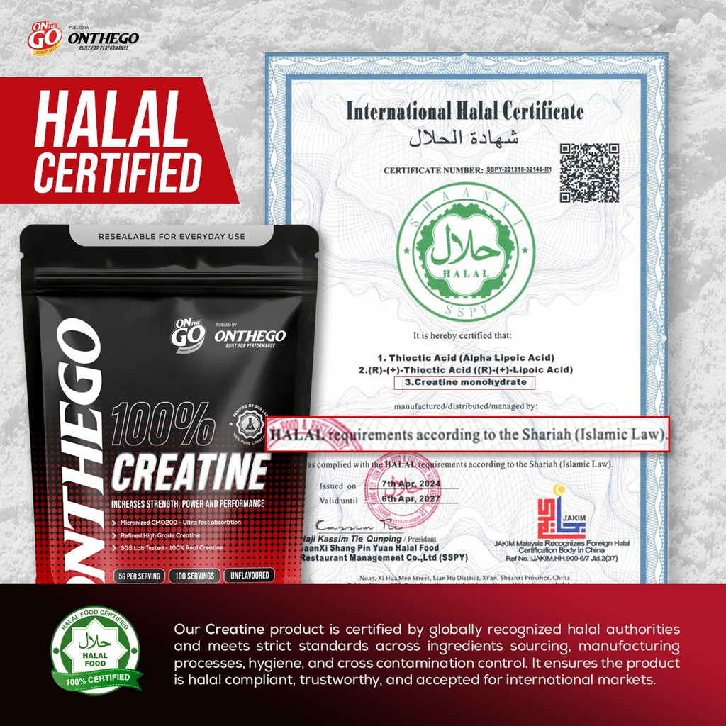 ONTHEGO | 100% CREATINE MONOHYDRATE (100g)