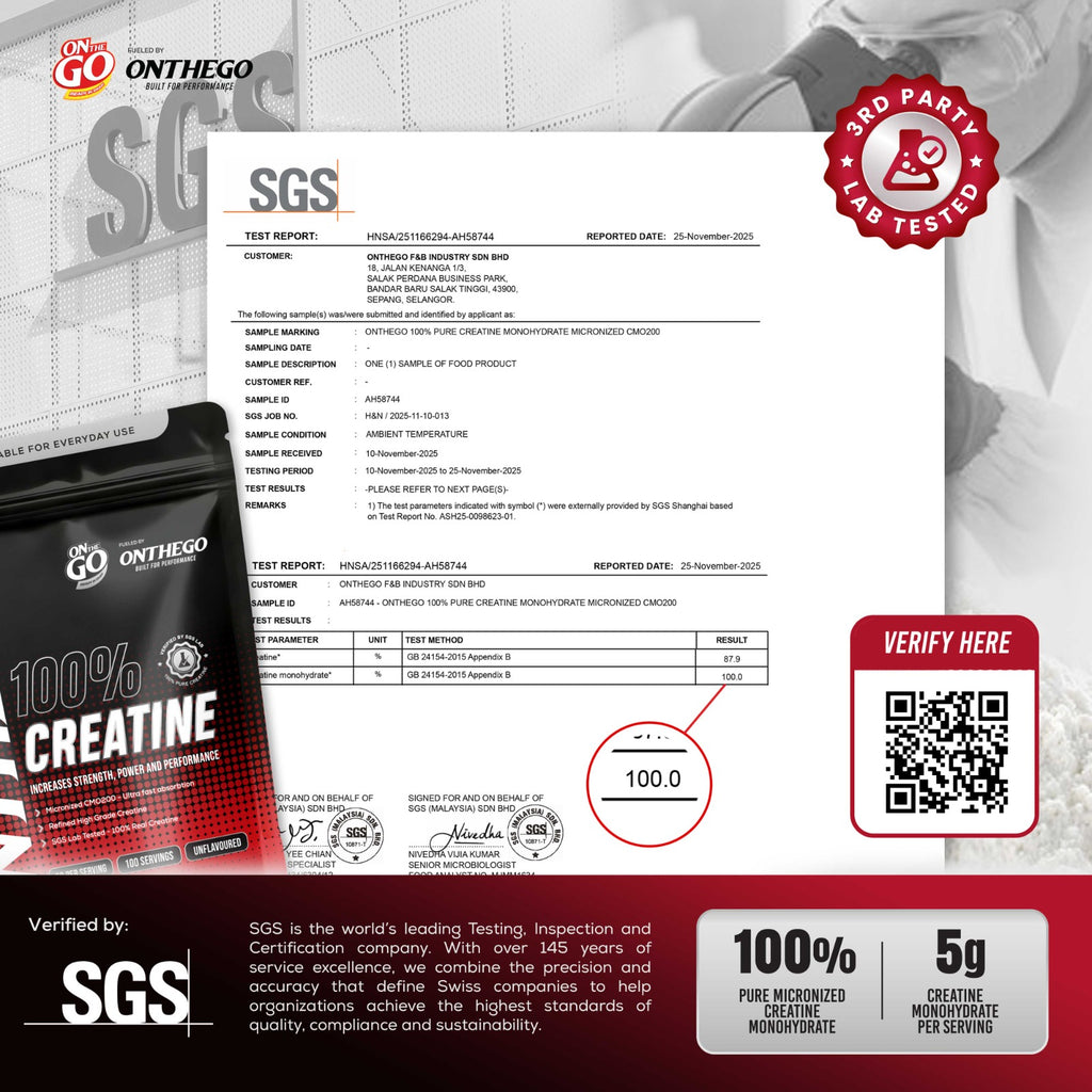 ONTHEGO | 100% CREATINE MONOHYDRATE (100g)