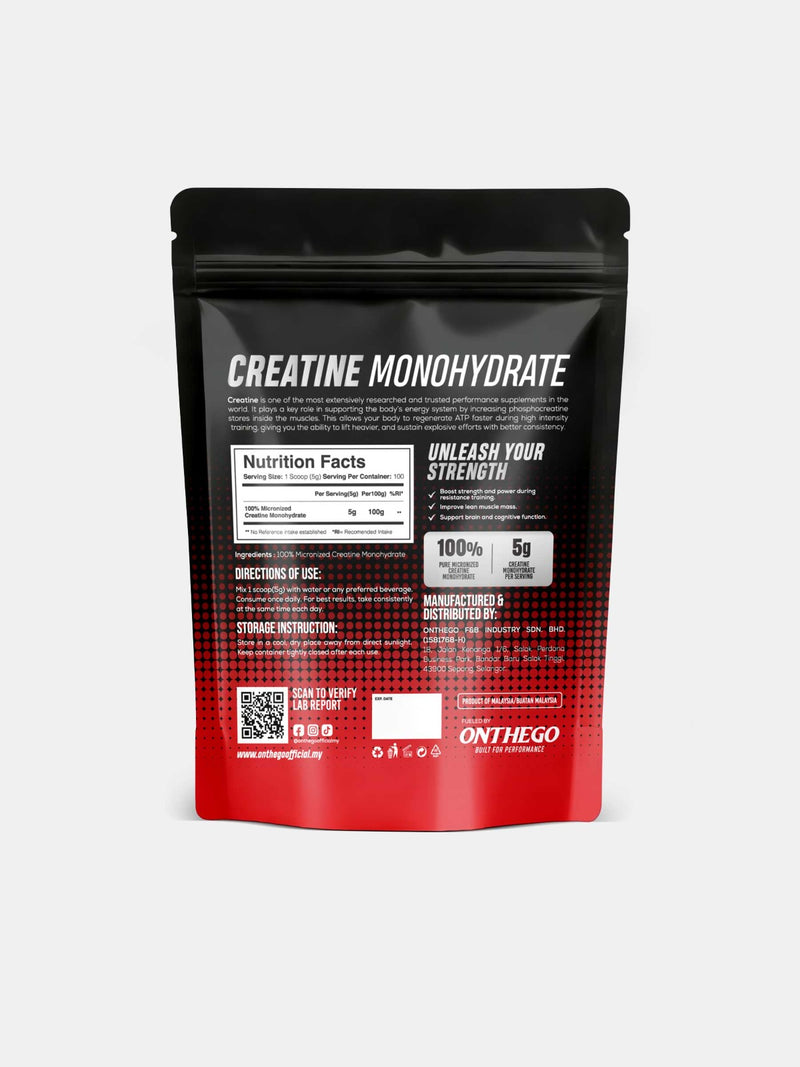 ONTHEGO 100% CREATINE MONOHYDRATE